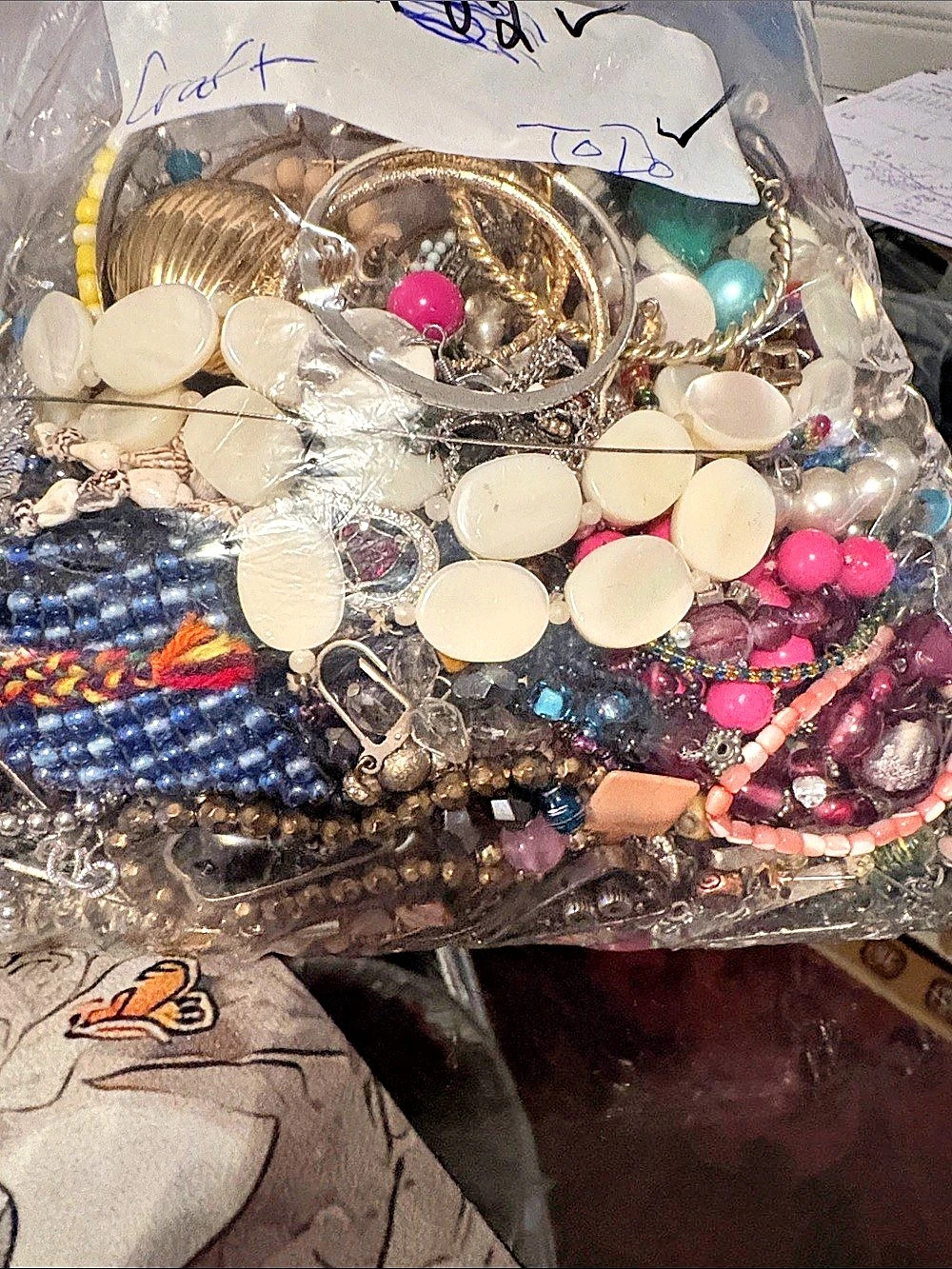 Mixed Jewelry Craft Lot Multicolor inventory 1F